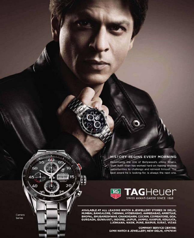 Shahrukh khan tag heuer watch hotsell